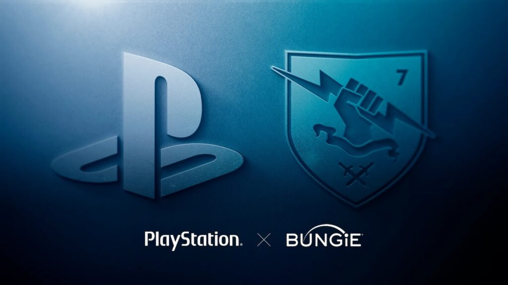 Il logo di PlayStation e di Bungie