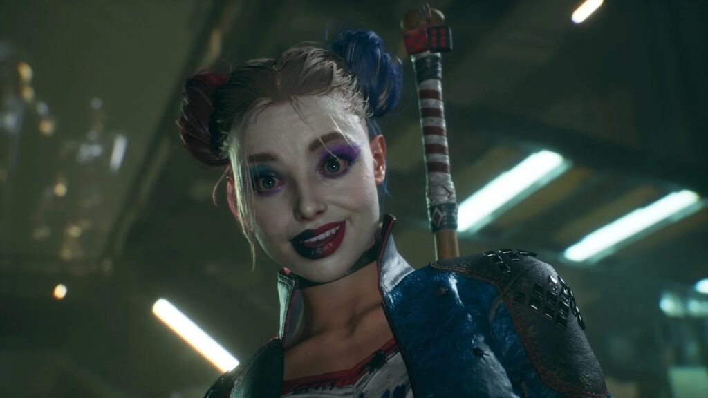 Harley Quinn di Suicide Squad: Kill the Justice League che sorride