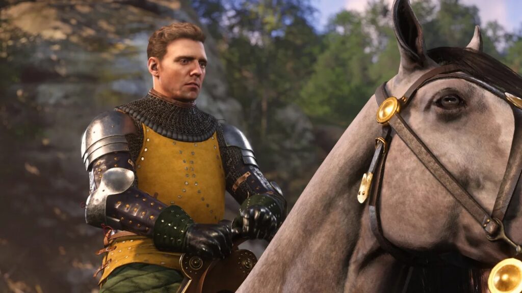 Il protagonista di Kingdom Come: Deliverance 2 a cavallo