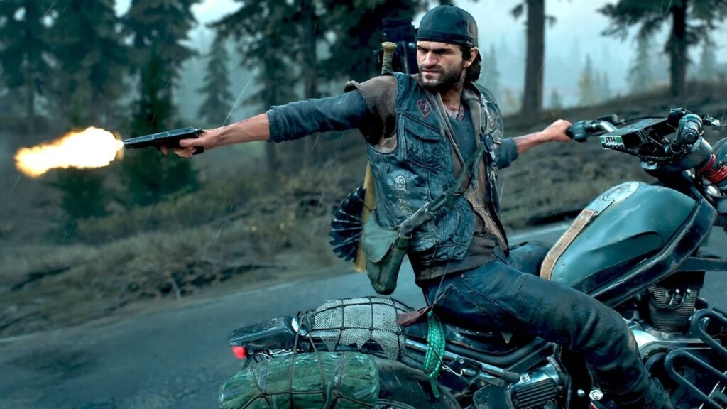 Deacon di Days Gone su una moto