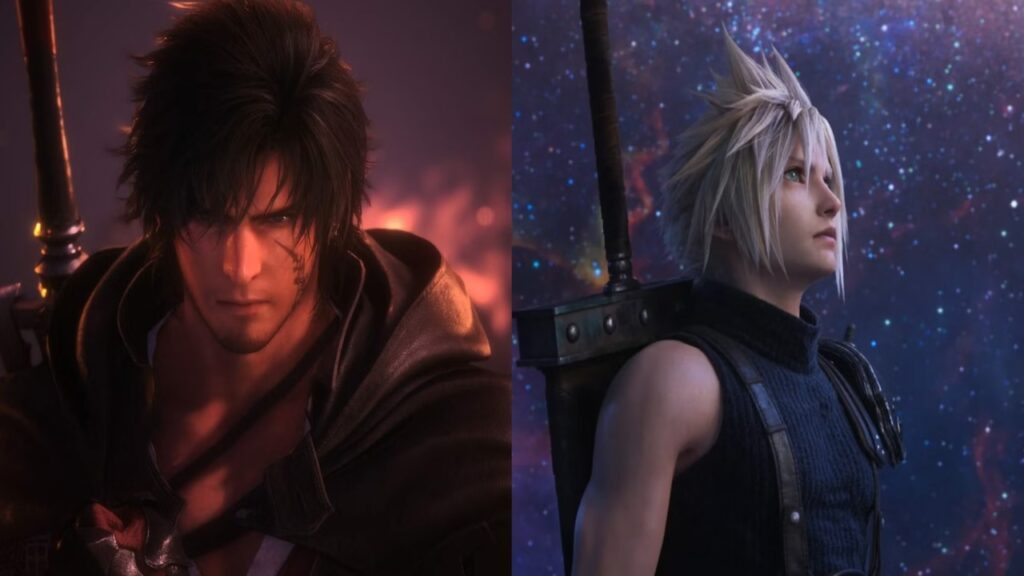 Clive e Cloud di Final Fantasy 16 e di 7 Rebirth