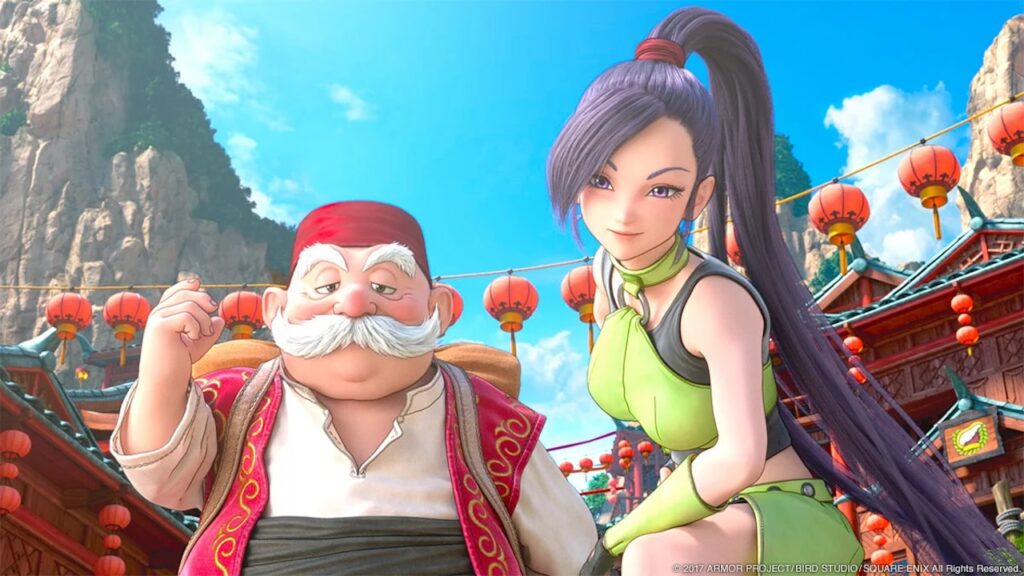 Due personaggi di Dragon Quest Xi