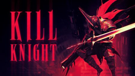 Kill Knight key art con cavaliere oscuro