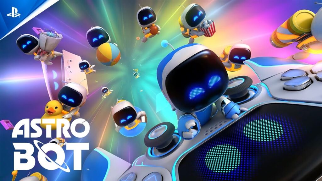 Alcuni Astro Bot su un DualSense