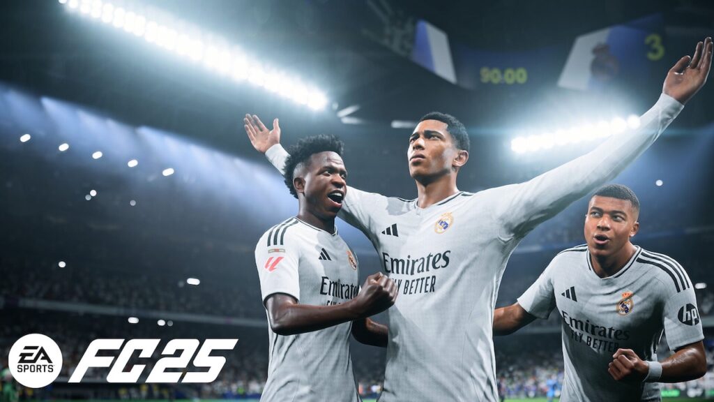 Tre calciatori di EA Sports FC 25