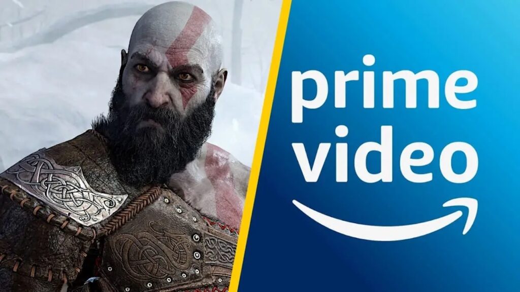 Kratos di God of War con il logo di Amazon Prime Video