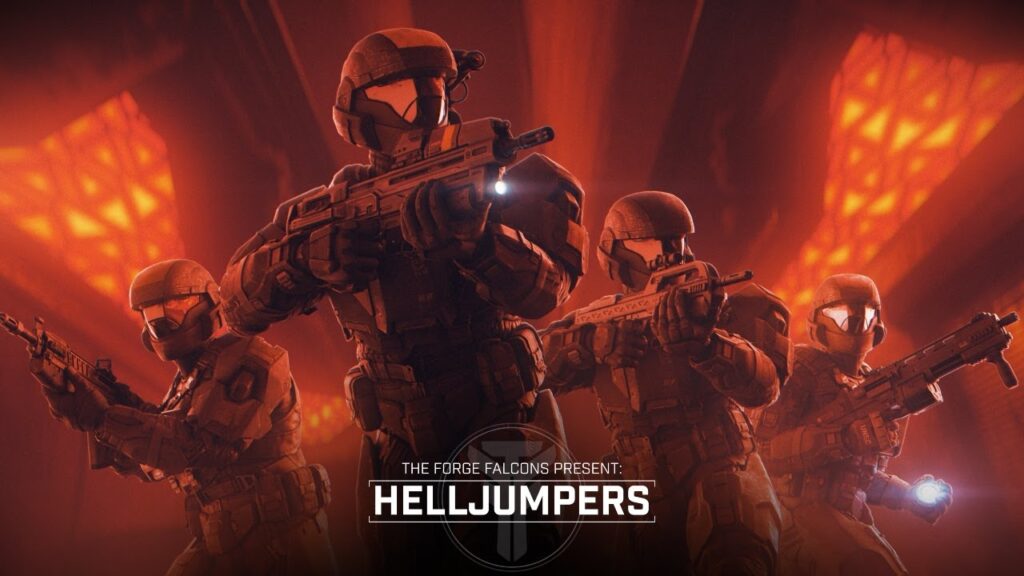 Vari soldati di Halo Infinite con Helljumpers