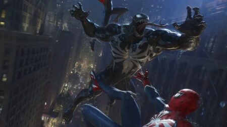 I due Spider-Man e Venom di Marvel's Spider-Man 2