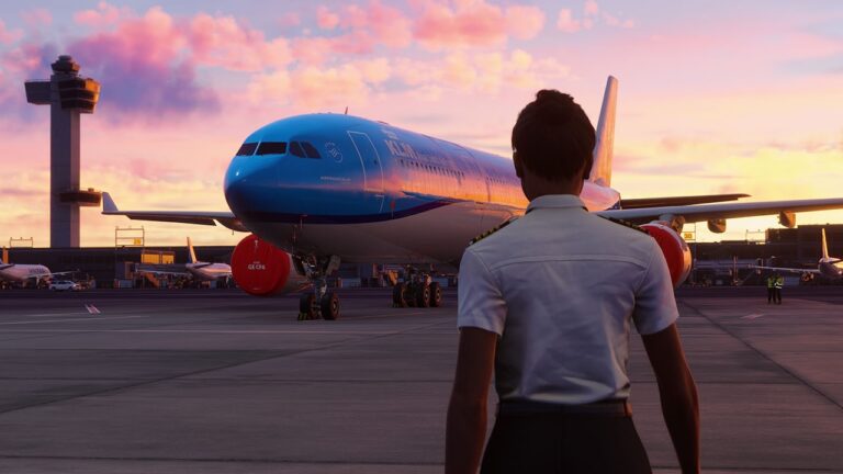 Una donna di Microsoft Flight Simulator 2024