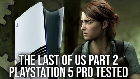 Una PS5 Pro con al fianco Ellie di The Last of Us Parte 2