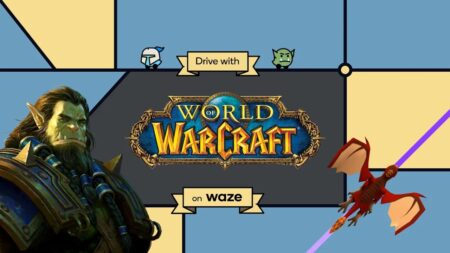 Il logo di World of Warcraft e Waze