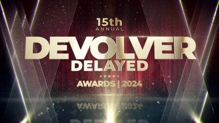 Il logo di Devolver Delayed Awards 2024