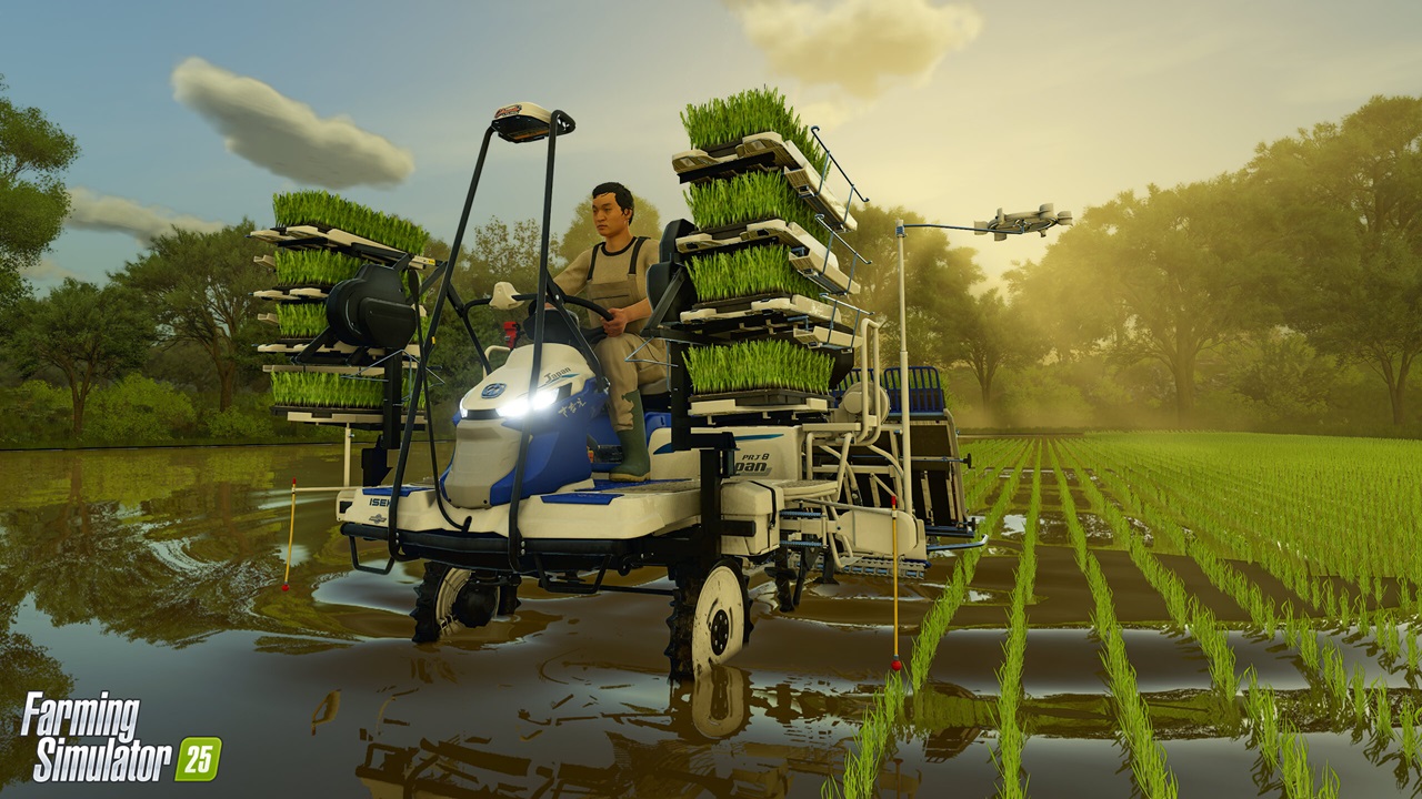 Macchinario per coltivazione riso in Farming Simulator 25