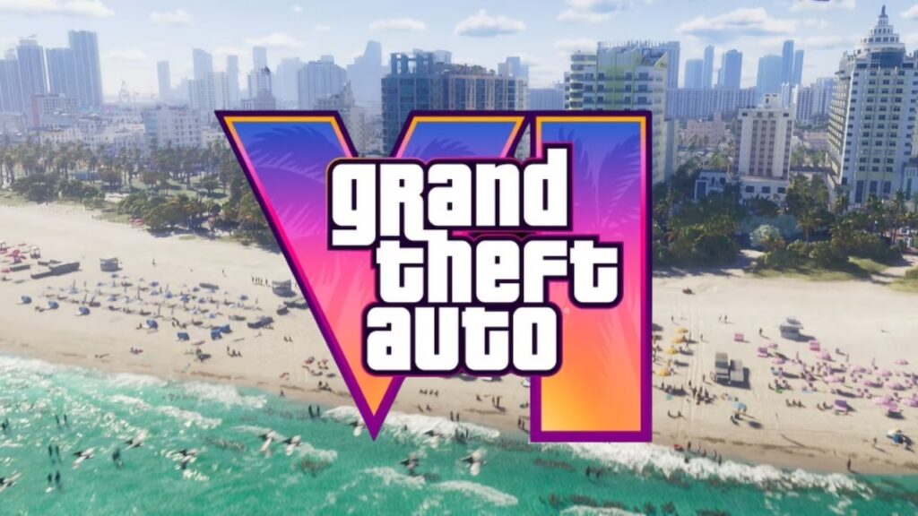 Il logo di GTA 6 con una spiaggia