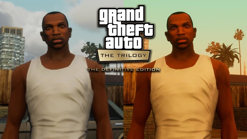 CJ di GTA Trilogy Definitive Edition