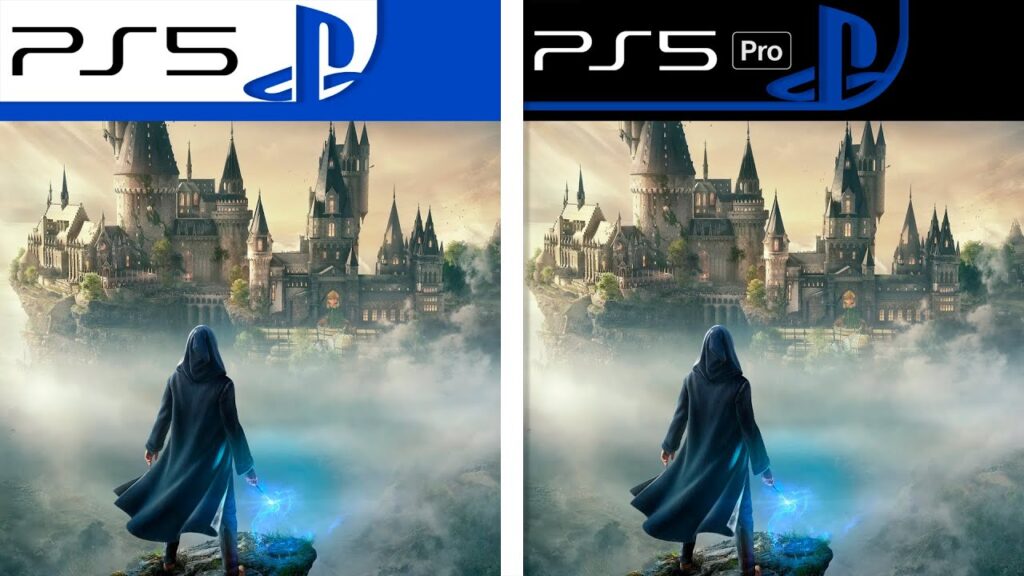 I loghi di Hogwarts Legacy su PS5 Pro e PS5 Standard