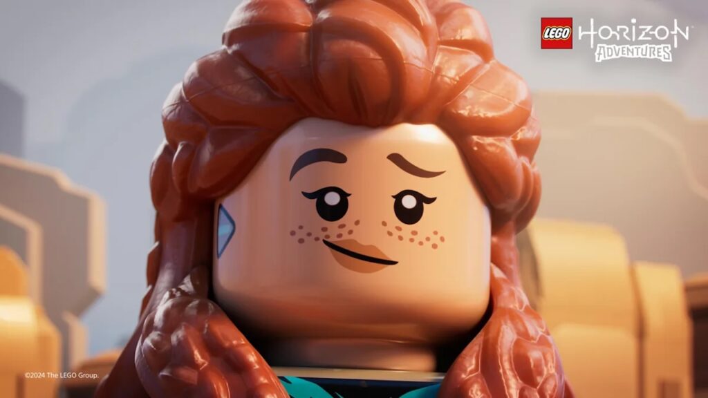 Aloy di LEGO Horizon Adventures mentre sorride