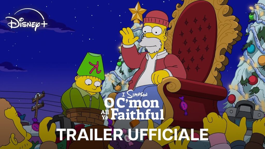 Il logo de I Simpson: O C'Mon All Ye Faithful