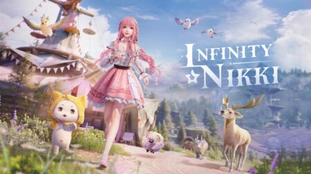 La protagonista di Infinity Nikki in compagnia del suo animaletto