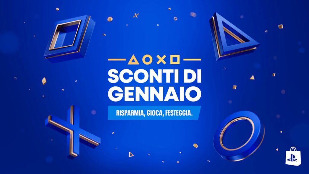 Il logo di Sconti di Gennaio 2025 di PlayStation