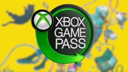 Il logo di Xbox Game Pass con uno sfondo giallo