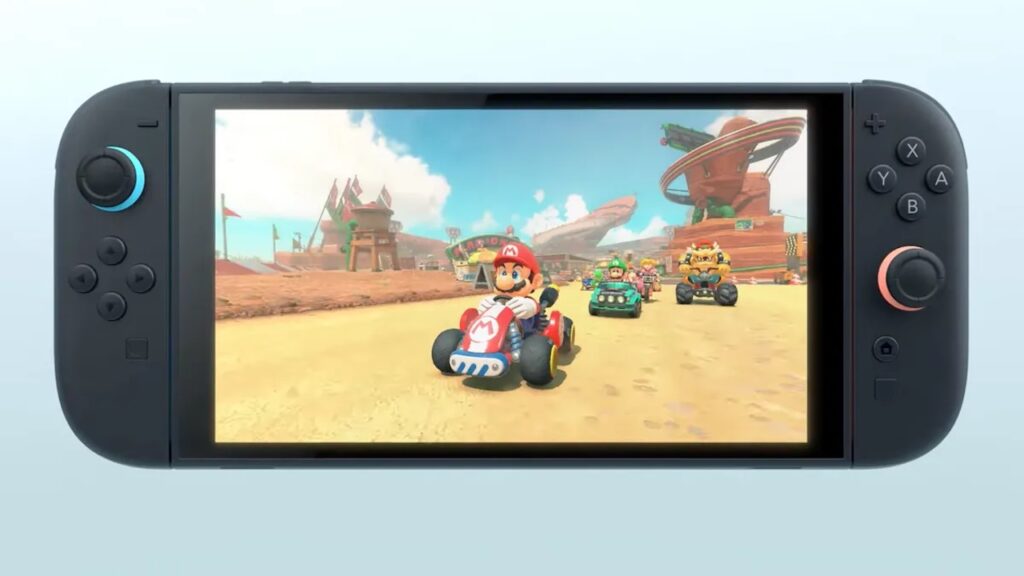 Mario Kart 9 nello schermo di Nintendo Switch 2