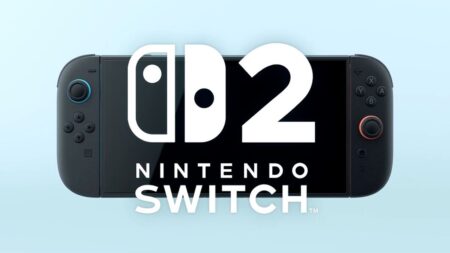 Un Nintendo Switch 2 con il logo