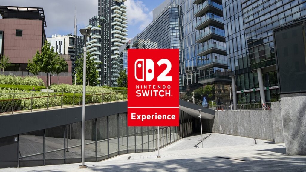 Il logo della Nintendo Switch 2 Experience di Milano