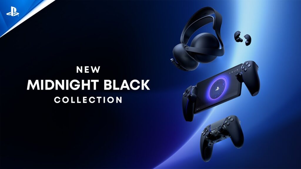 I tre accessori di PlayStation Midnight Black Collection