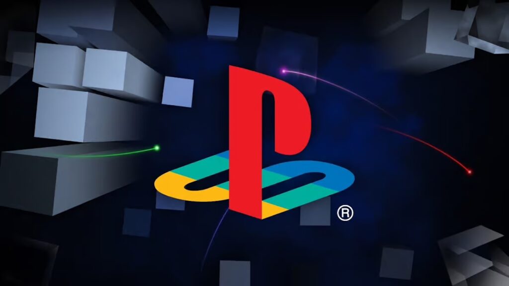 Il logo di PlayStation con dietro i simboli di PS2