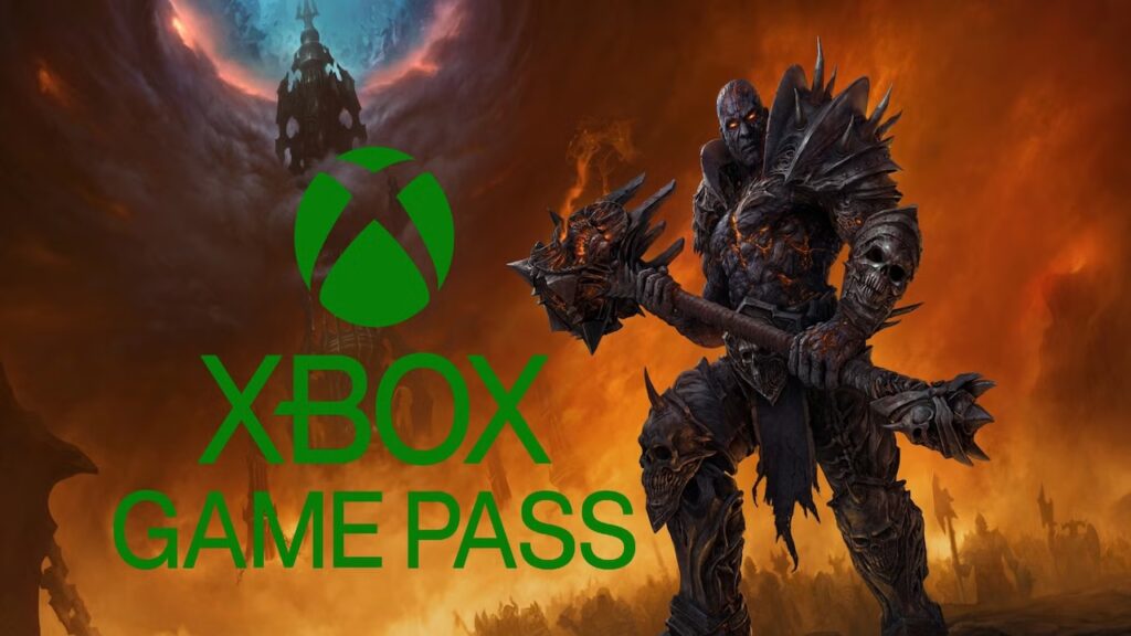 Il logo di Xbox Game Pass con un personaggio di World of Warcraft