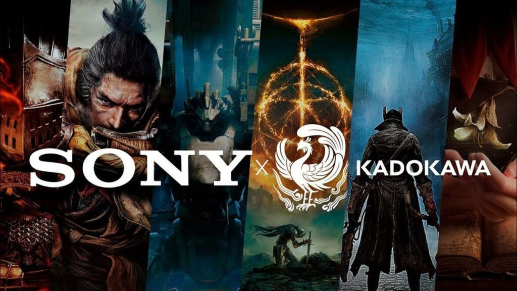 Il logo di Sony e Kadokawa