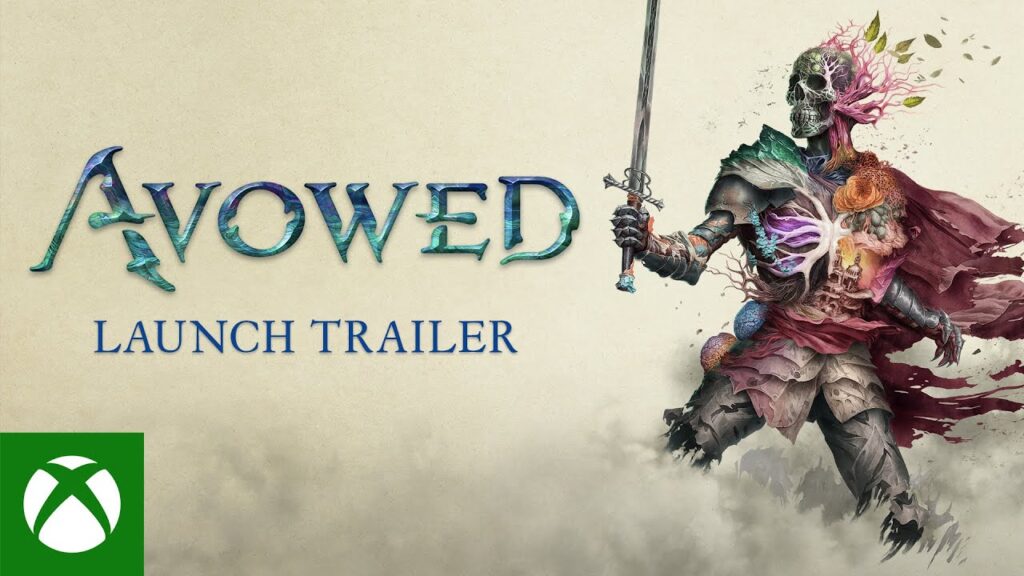 Il logo del trailer di lancio di Avowed