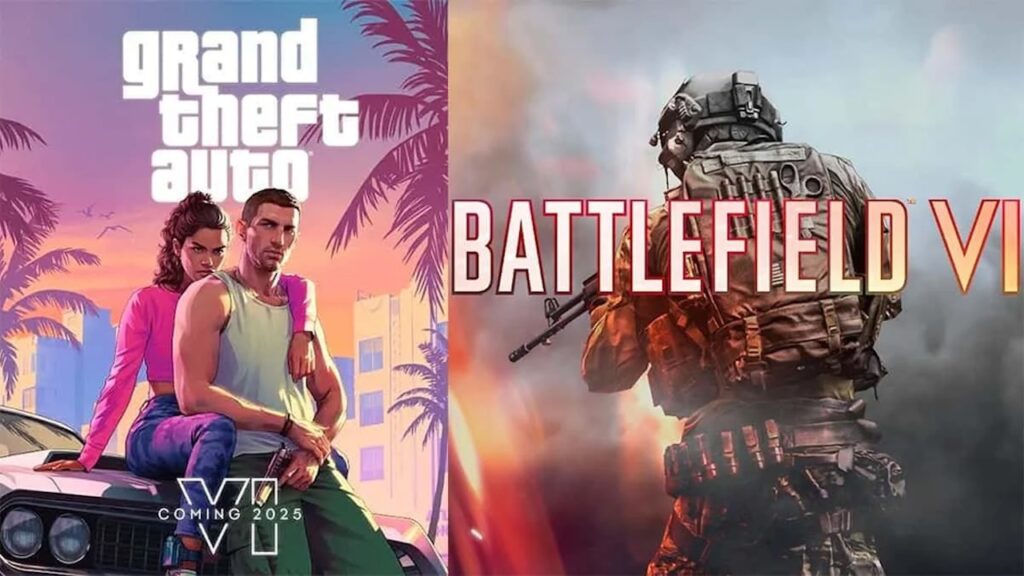 Lucia e Jason di GTA 6 con al fianco un soldato di Battlefield 2025