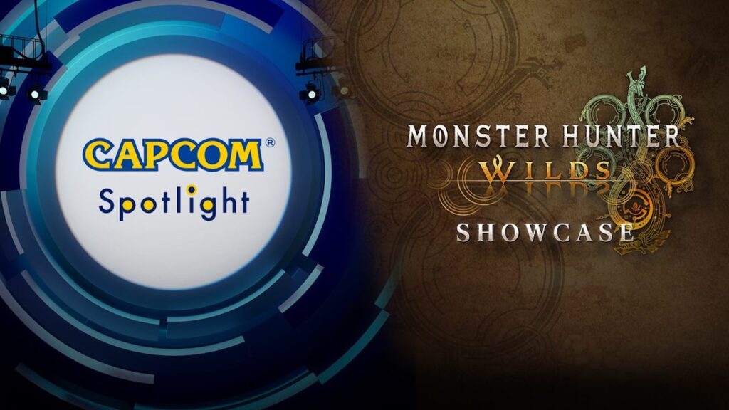 Il logo di Capcom Spotlight 2025 e del Monster Hunter Wilds Showcase