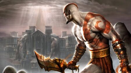 Kratos di God of War in Grecia