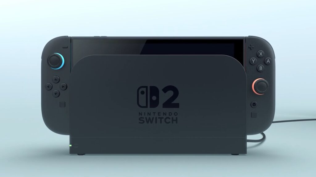 Un Nintendo Switch 2 nella dock