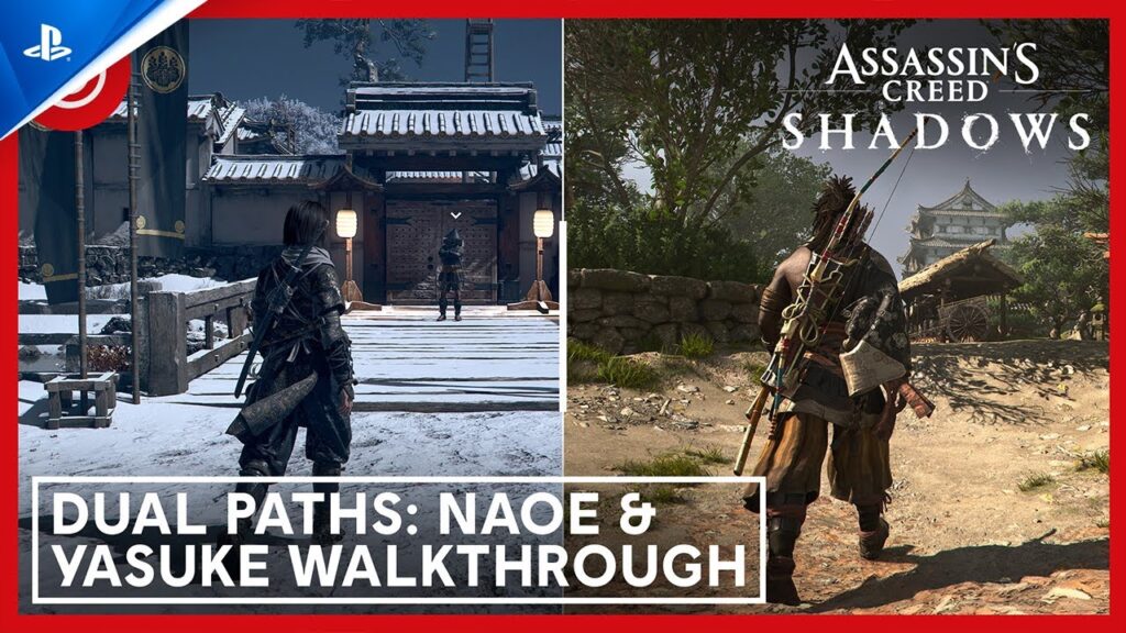 Naoe e Yasuke di Assassin's Creed Shadows