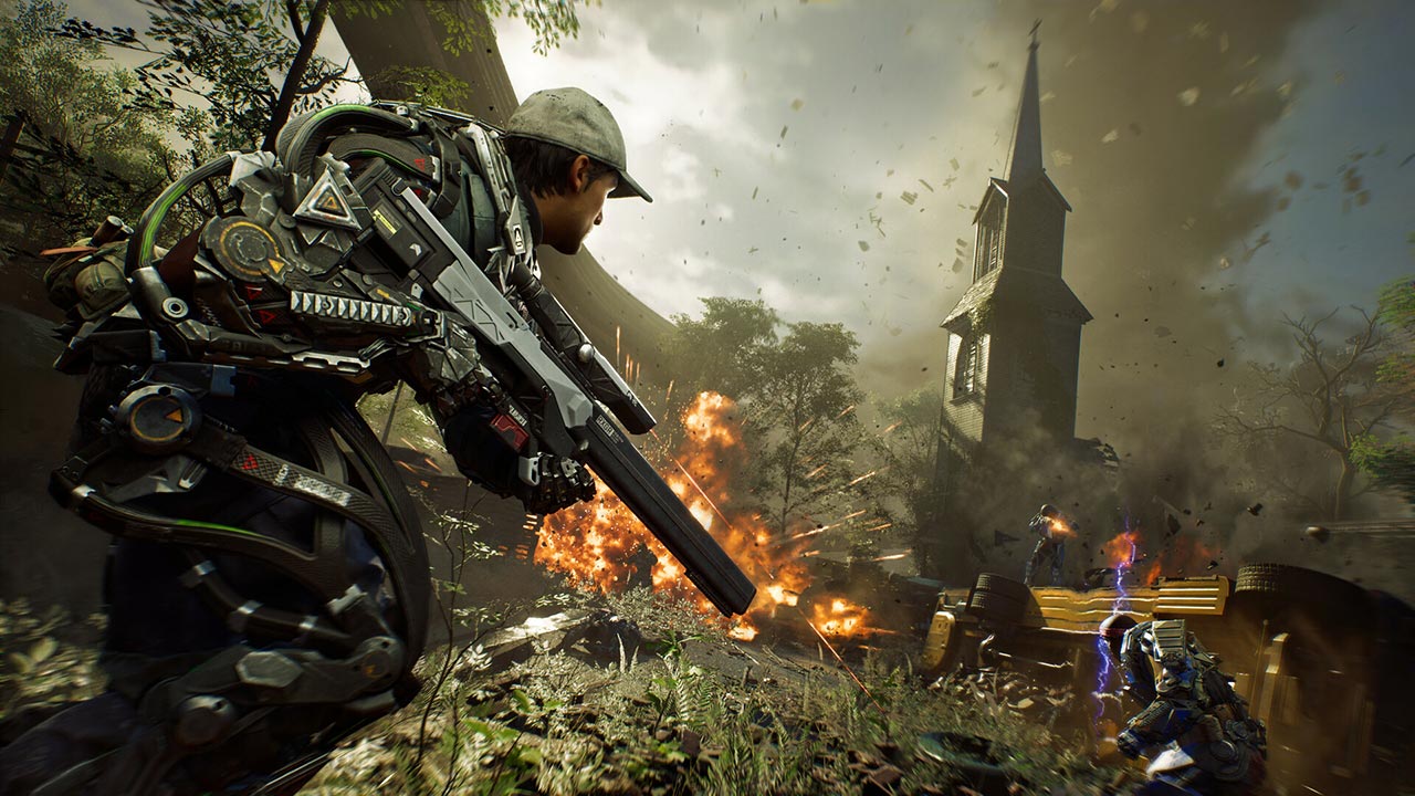 Exoborne, una scena di azione