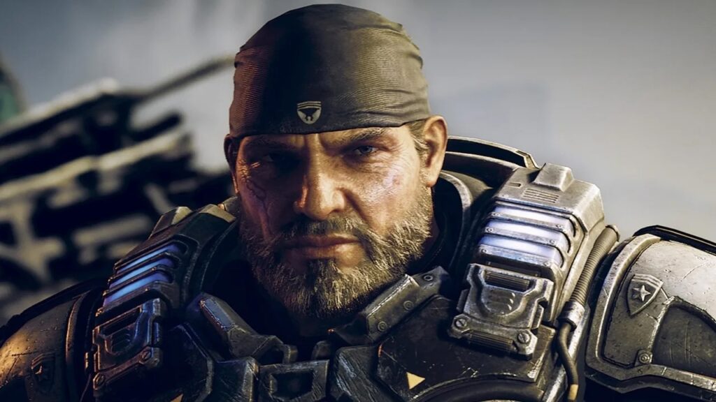 Marcus Fenix di Gears of War in primo piano