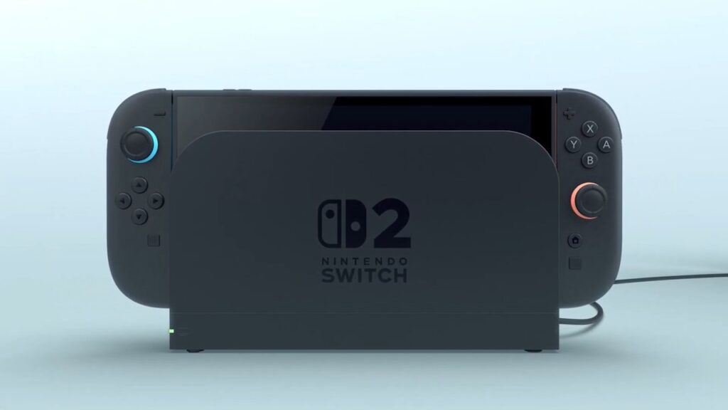 Un Nintendo Switch 2 nella dock