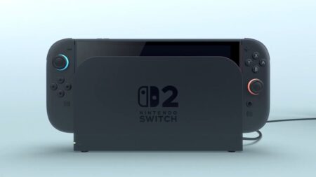 Un Nintendo Switch 2 nella dock