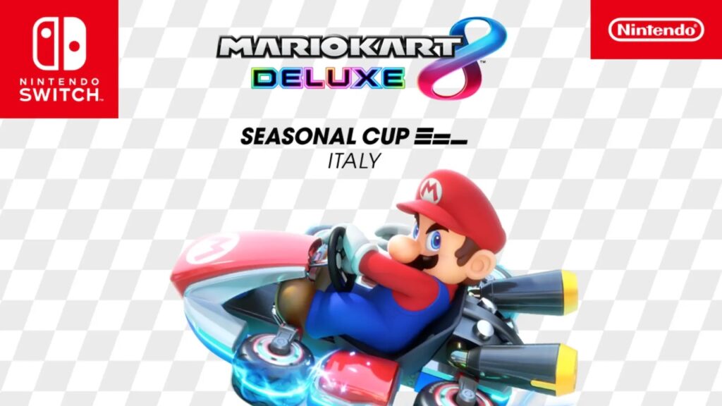 Super Mario di Mario Kart 8 Deluxe Seasonal Circuit Italian Cup