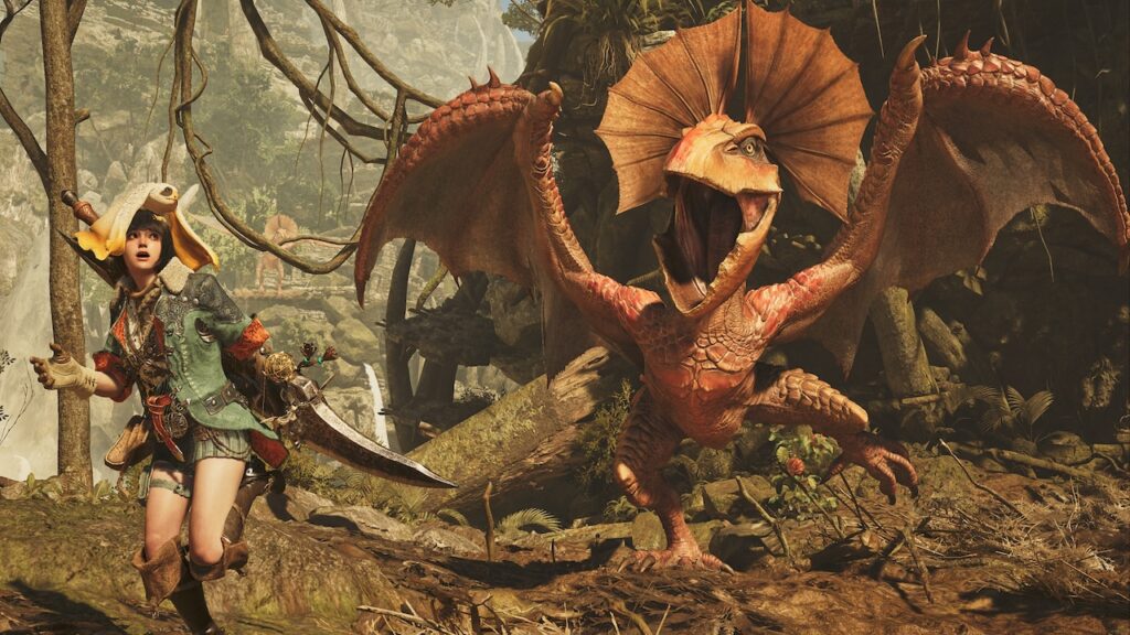 Una cacciatrice di Monster Hunter Wilds