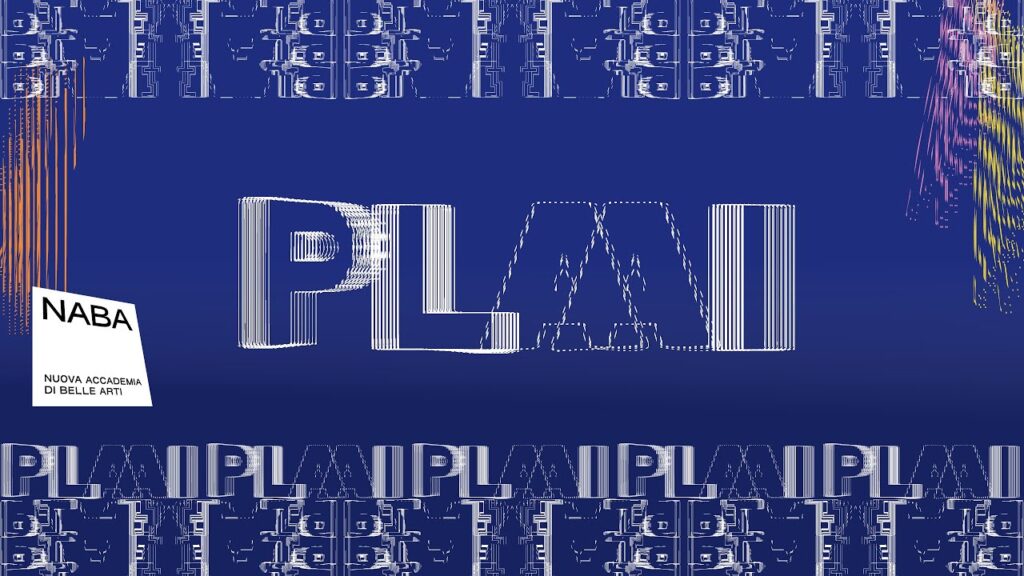 Il logo di NABA Play su uno sfondo blu