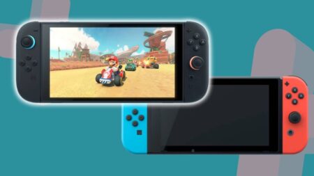Un Nintendo Switch 2 con al fianco un Switch 1