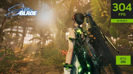 EVE di Stellar Blade con il logo NVIDIA