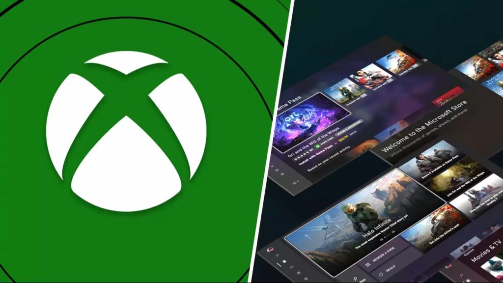 Il logo di Xbox con al fianco un'immagine dell'Xbox Store