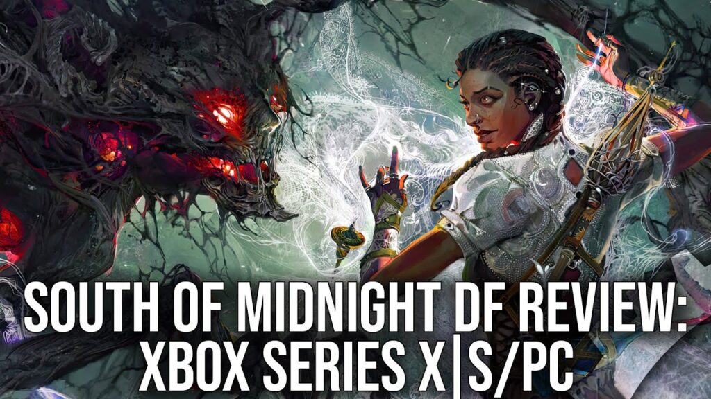 La protagonista di South of Midnight con il logo di Digital Foundry
