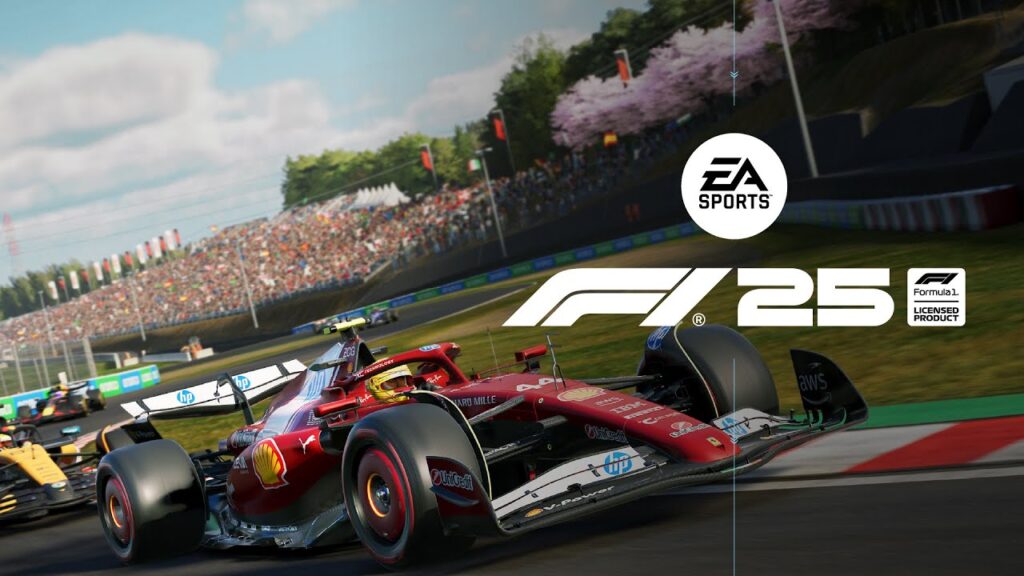 Un'auto di F1 25 in pista